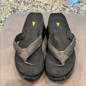 Elegant Gunmetal Rhinestone Women's Sandals